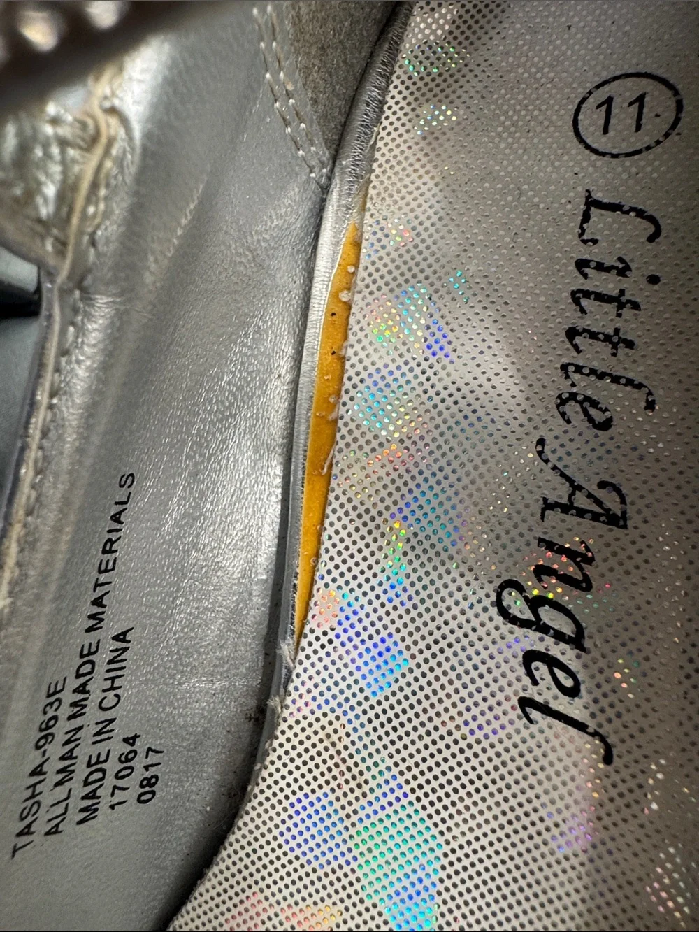 Sparkly Silver Holiday/Party Shoes with Small Heel